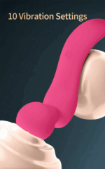 Liquid silicone female masturbation massage device, couple flirting double-headed vibrator, adult sex toy - Image 4
